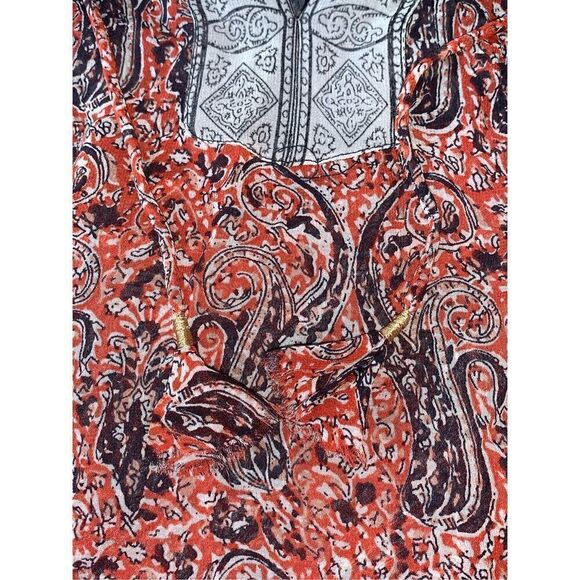 Ulla Johnson 100% Silk Georgette Aix Peasant - Picture 7 of 12